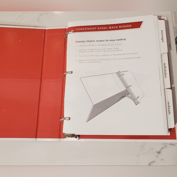 Vitamix Creations Recipes Cookbook Hardcover 3 Ring Binder Over 300 Easy Recipes - Picture 5 of 12